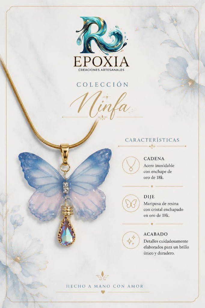 Collar Mariposa Mediana Petalos