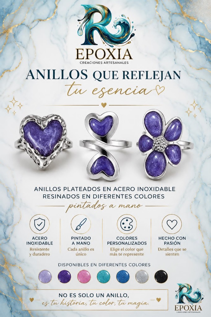 Anillo Plateado Flor