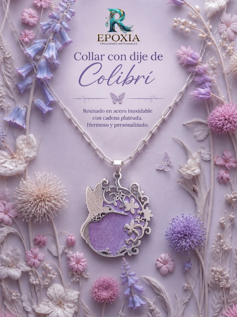 Collar Colibrí Plata