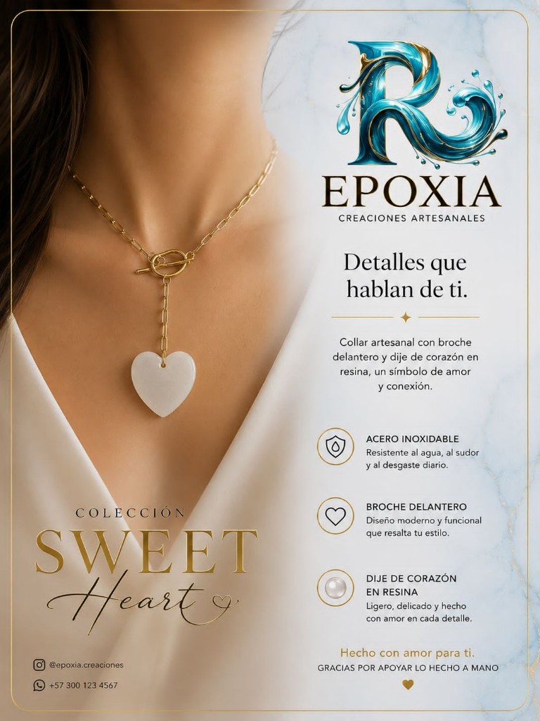 Collar Corazon Y Acero