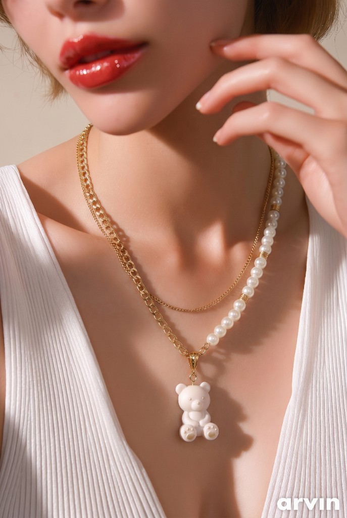 Collar de Oso con perlas
