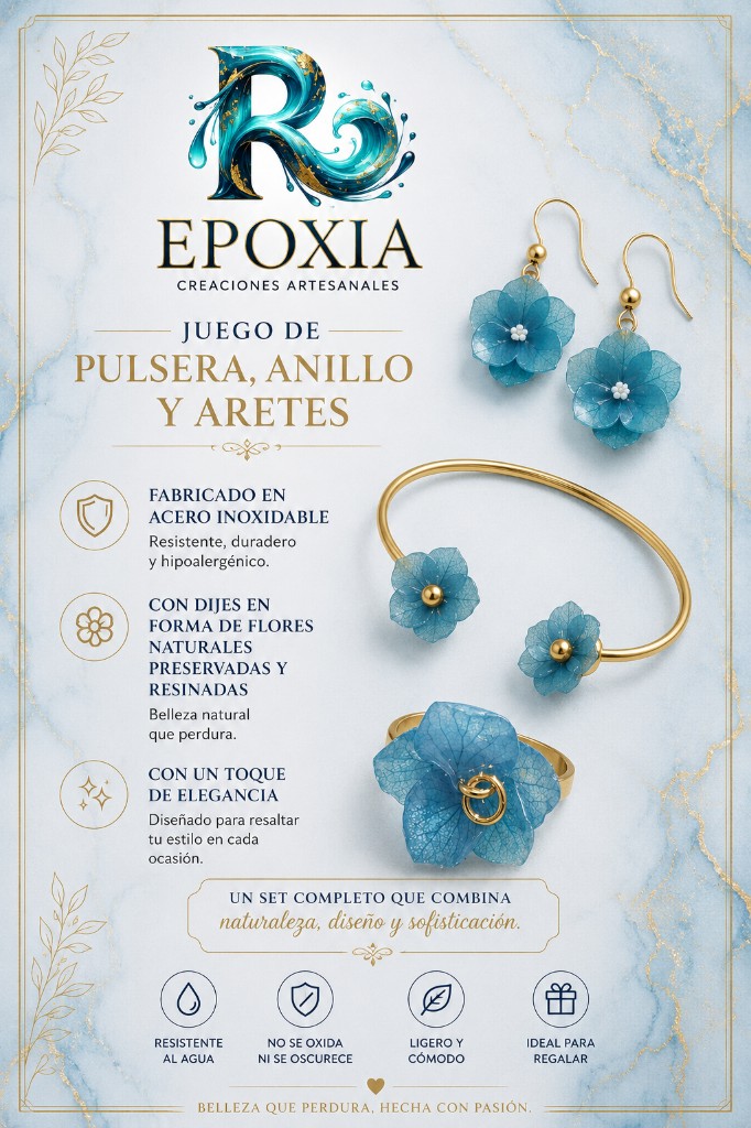 Anillo Flor Hortensia