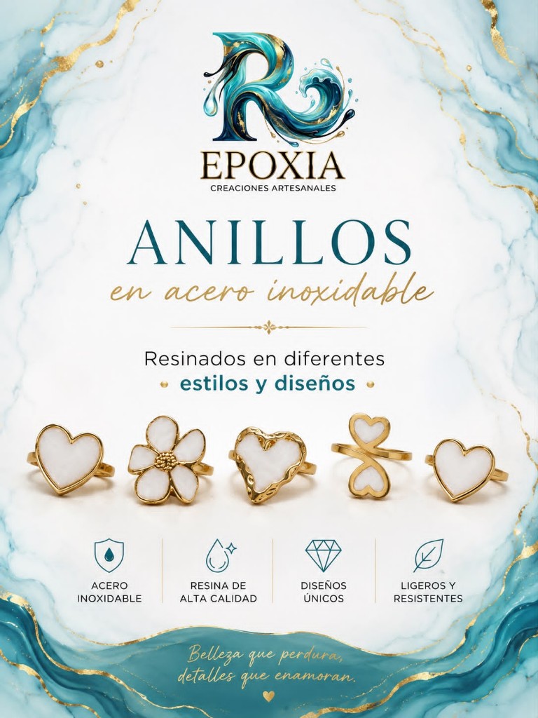 Anillo Dorado Flor