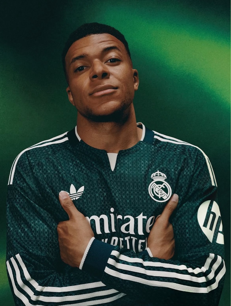 MBAPPE | UCL Camiseta hombre tercera equipación 26/27 Real Madrid / Manga larga - Edición Jugador