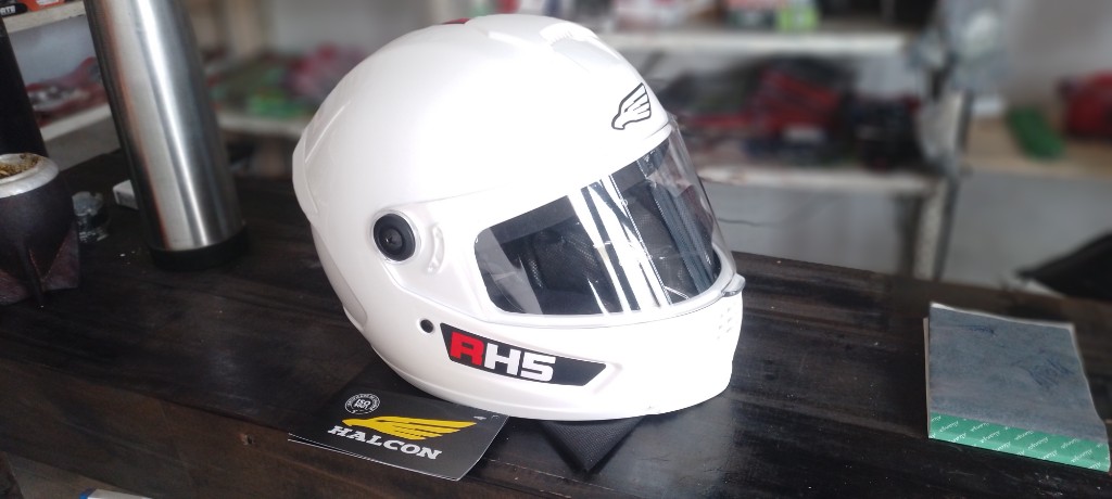 RH5 casco blanco talle L
