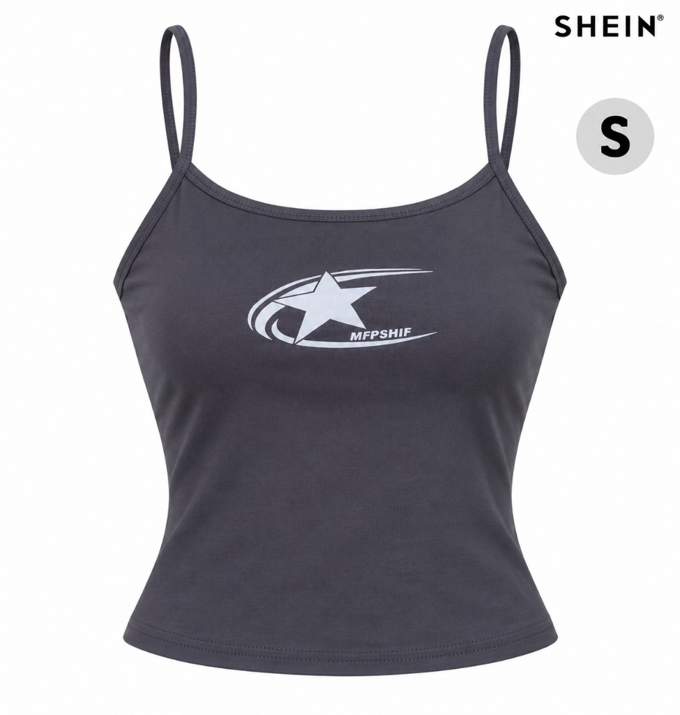 SHEIN blusa tirantes gris - COD 1005