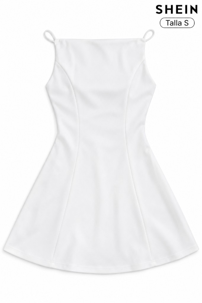 SHEIN vestido blanco COD 1035
