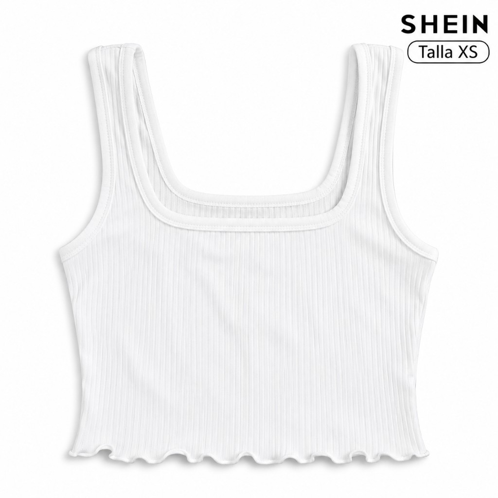 SHEIN blusa blanca XS COD 1036