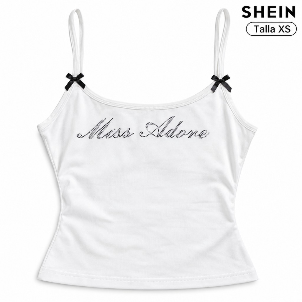 SHEIN blusa blanca tirantes COD 1033