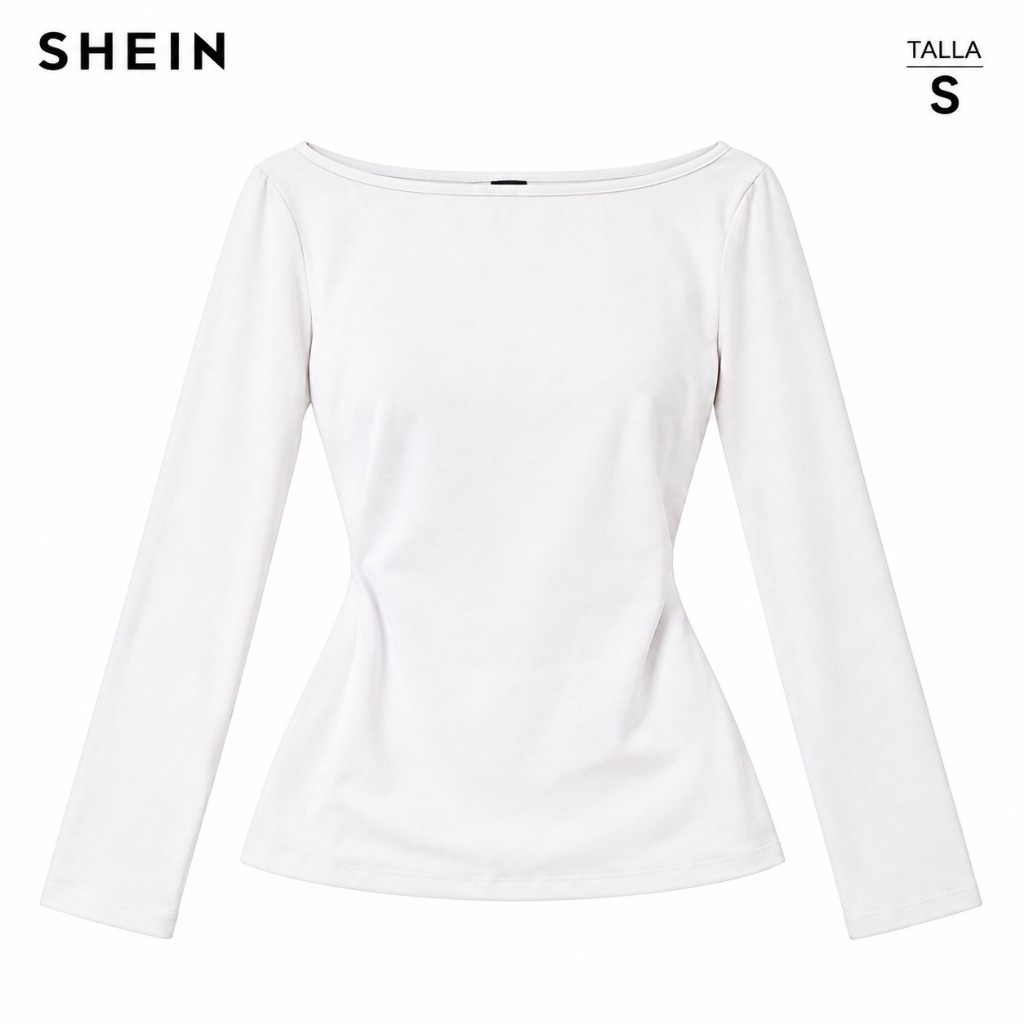 SHEIN blusa blanca manga larga COD 1013
