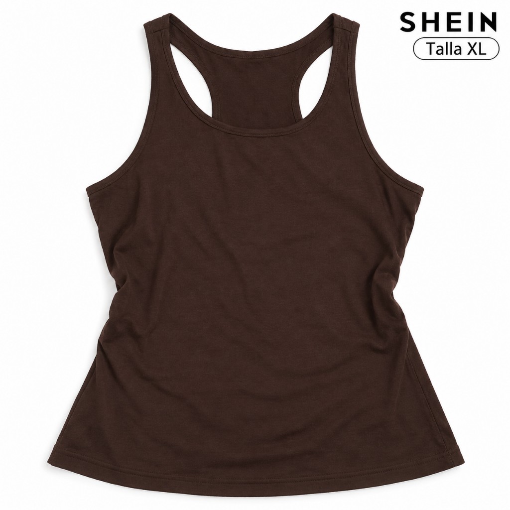 SHEIN camiseta café tirantes COD 1032