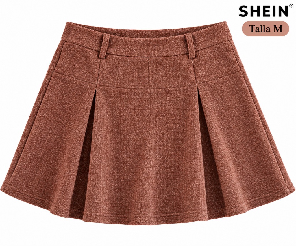 SHEIN falda cafe
