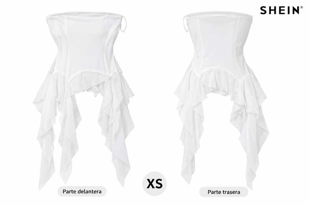 SHEIN corset blanco XS -COD 1002