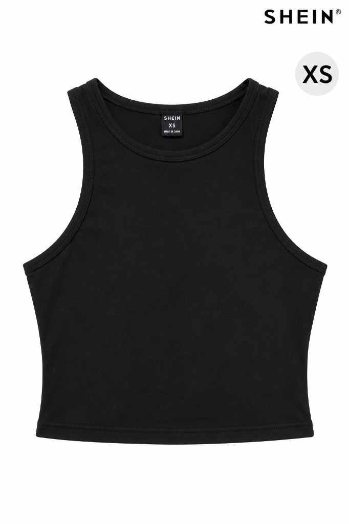 SHEIN camiseta negra sin mangas - COD 1007