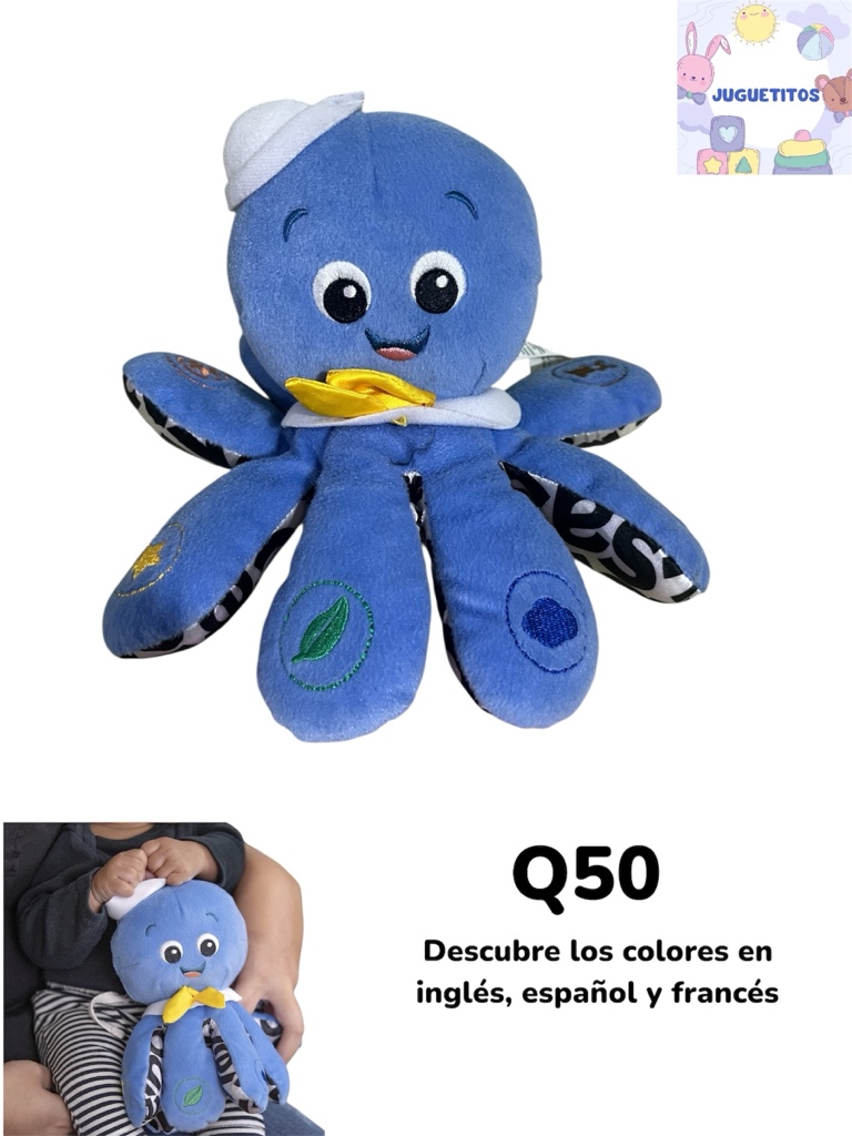 Pulpo musical enseña 3 idiomas