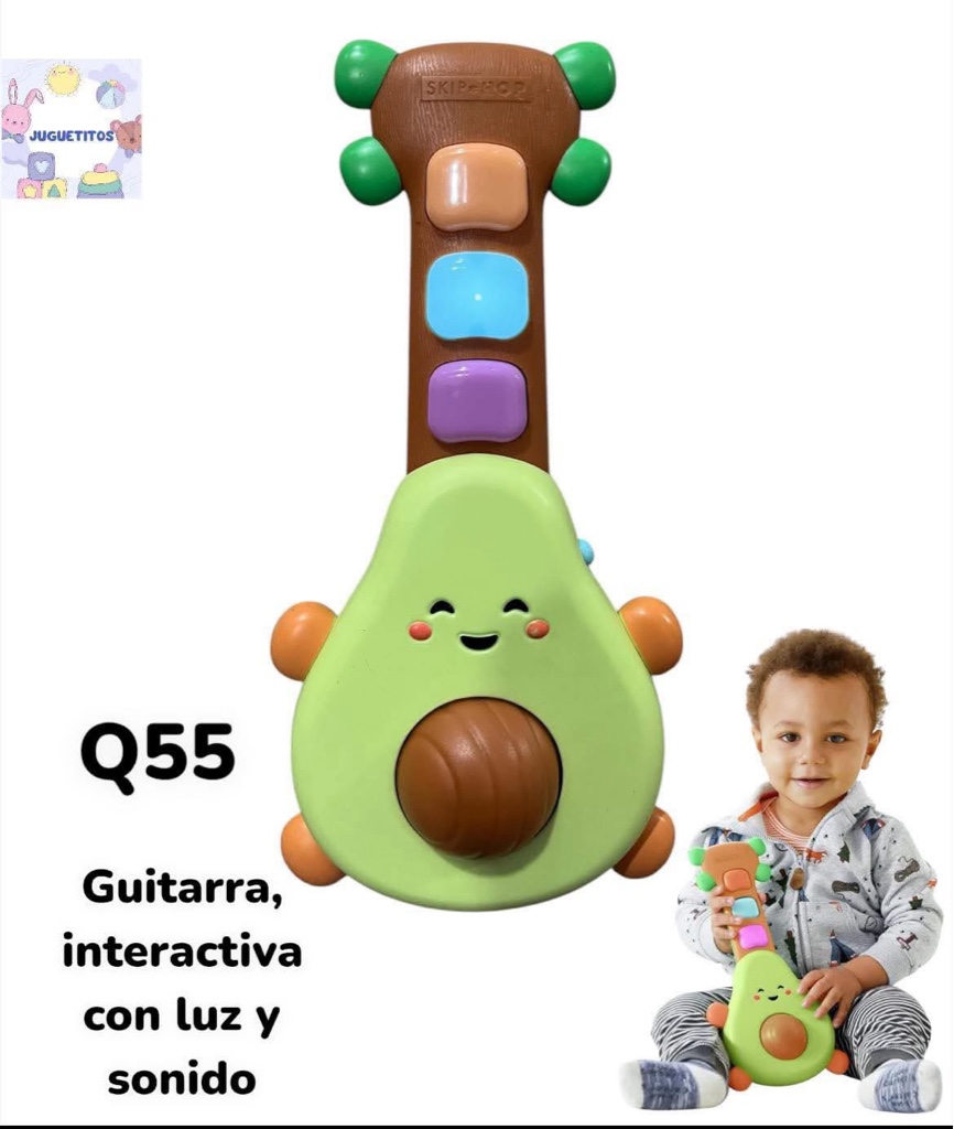 Guitarra interactiva verde