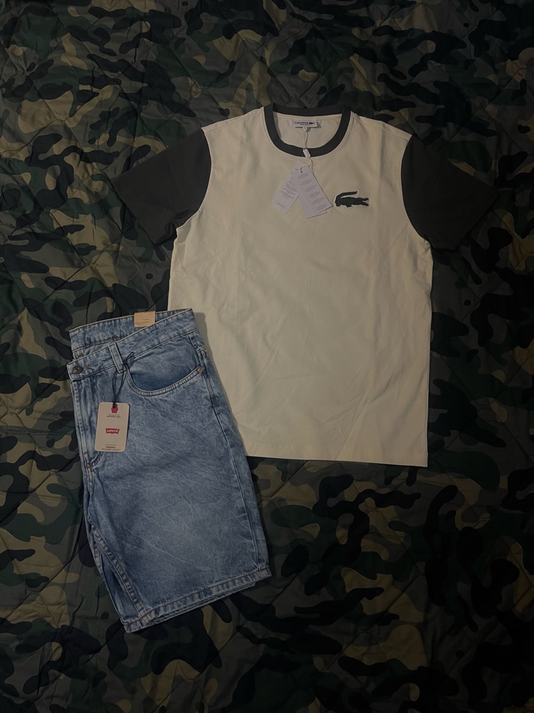 CONJUNTO LACOSTE+BERMUDA LEVI