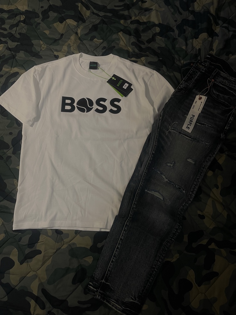 Conjunto boss+jean purple