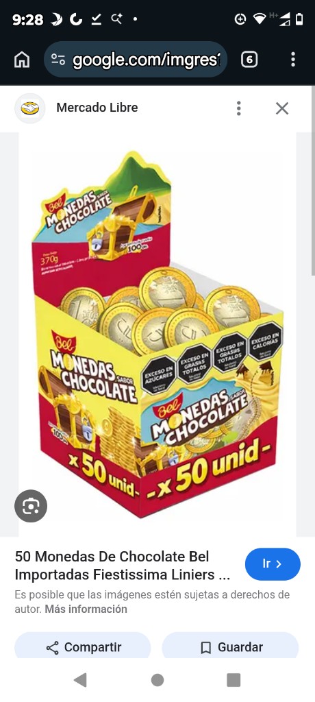 Monedas de chocolate 1*370gr