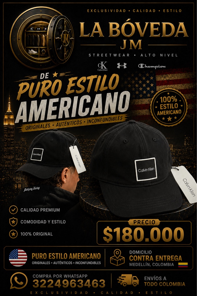 Calvin Klein gorra negra