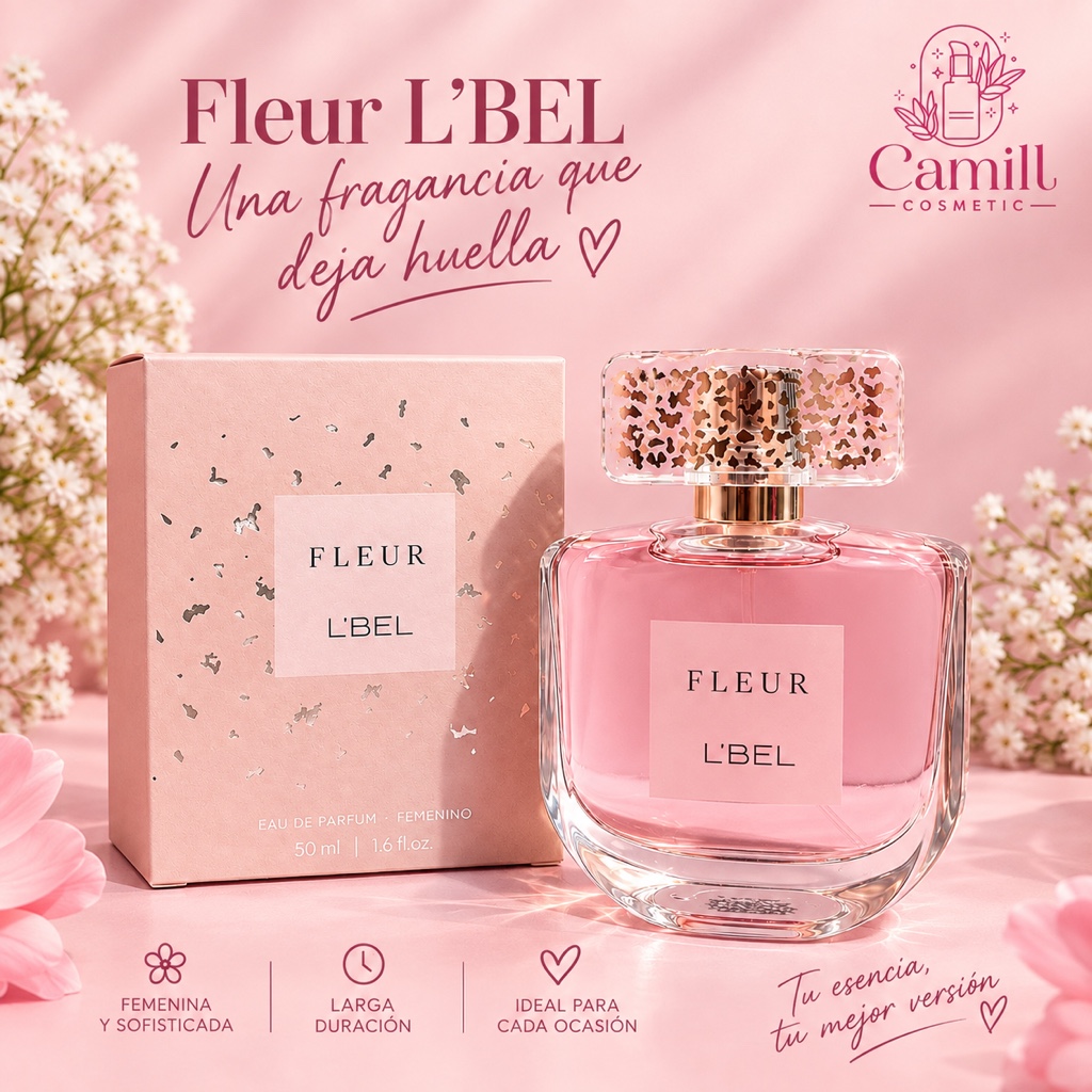 Fleur L'BEL perfume rosa