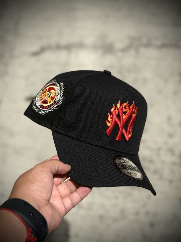 9Forty Yankees Fire Patch Red