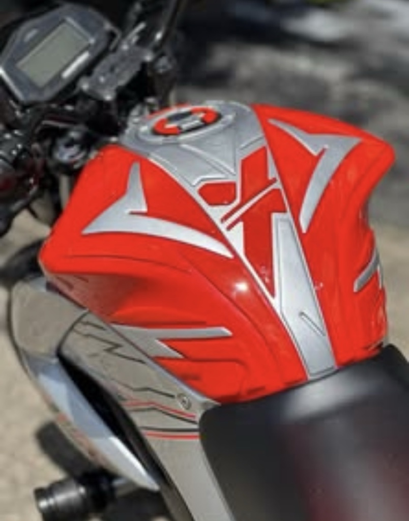 Protector de tanque naranja gris gixxer