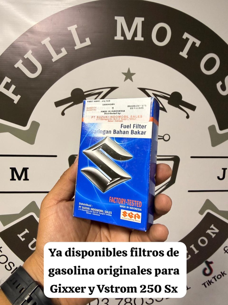 Filtro de gasolina gixxer y V strom 250