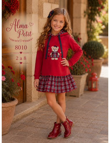 Vestido niña osito alma