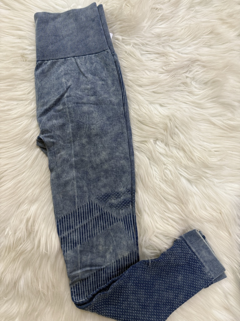 Calza con frunce azul talle S y M