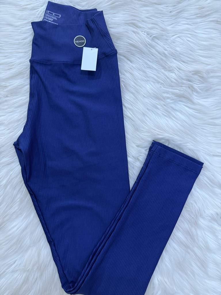Calza liza azul talle M, L