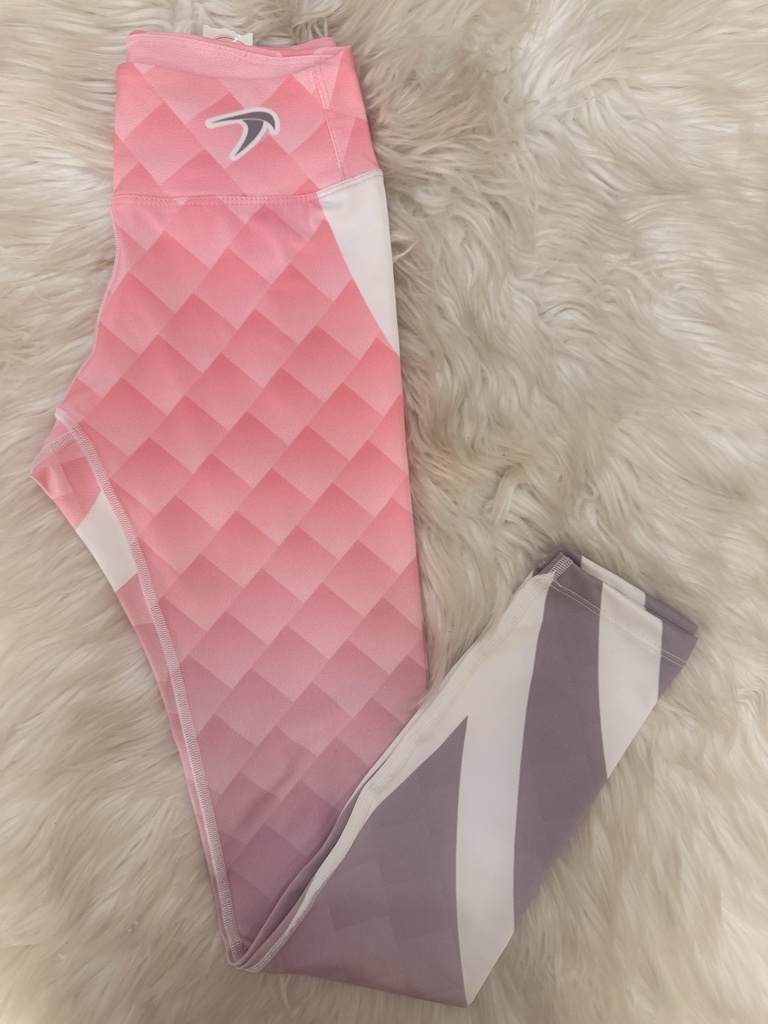 Calza larga rosa degradé talle  S Y M