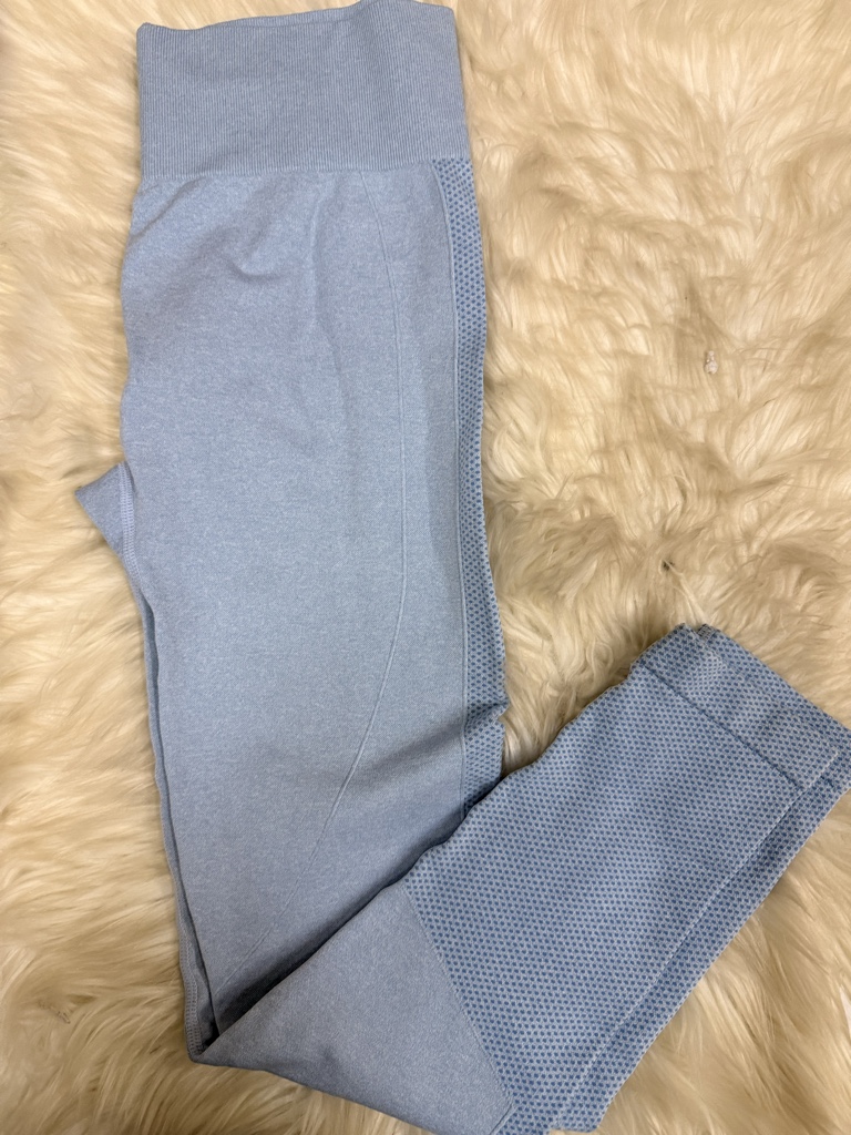 Calza con frunce celeste Talle L