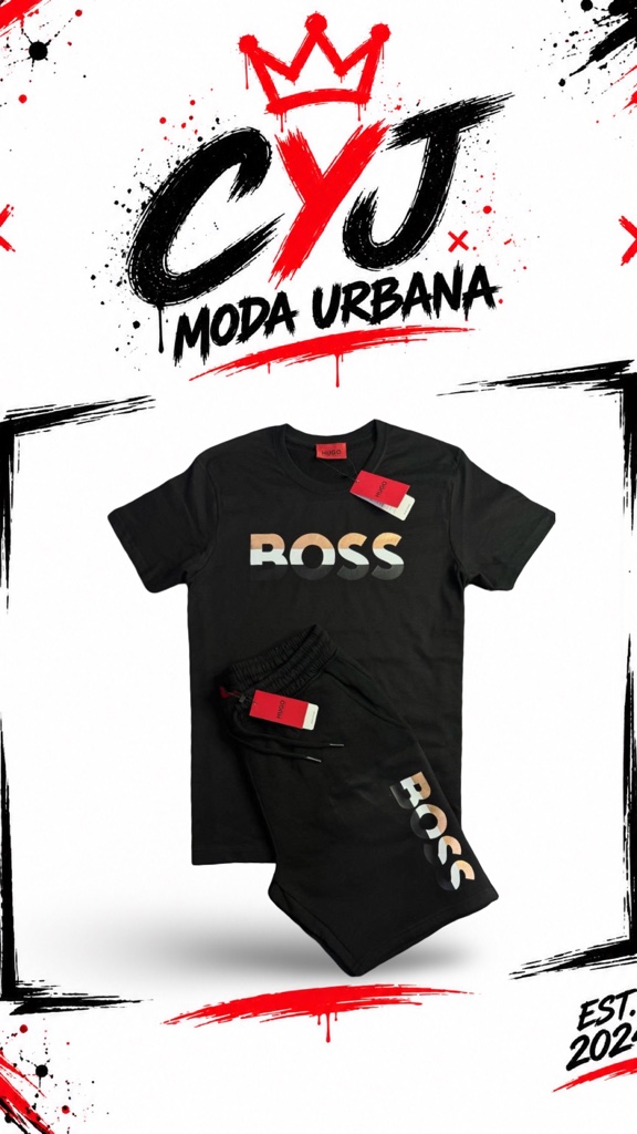 Conjunto deportivo BOSS negro