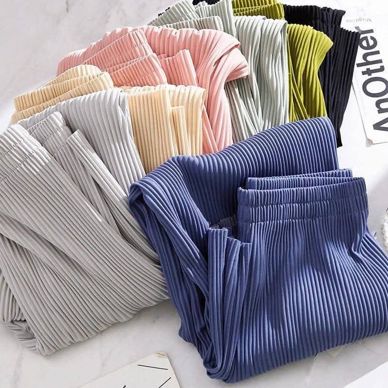 Pantalones Cómodos Para El Verano, Primavera Cintura Alta y Pierna Ancha