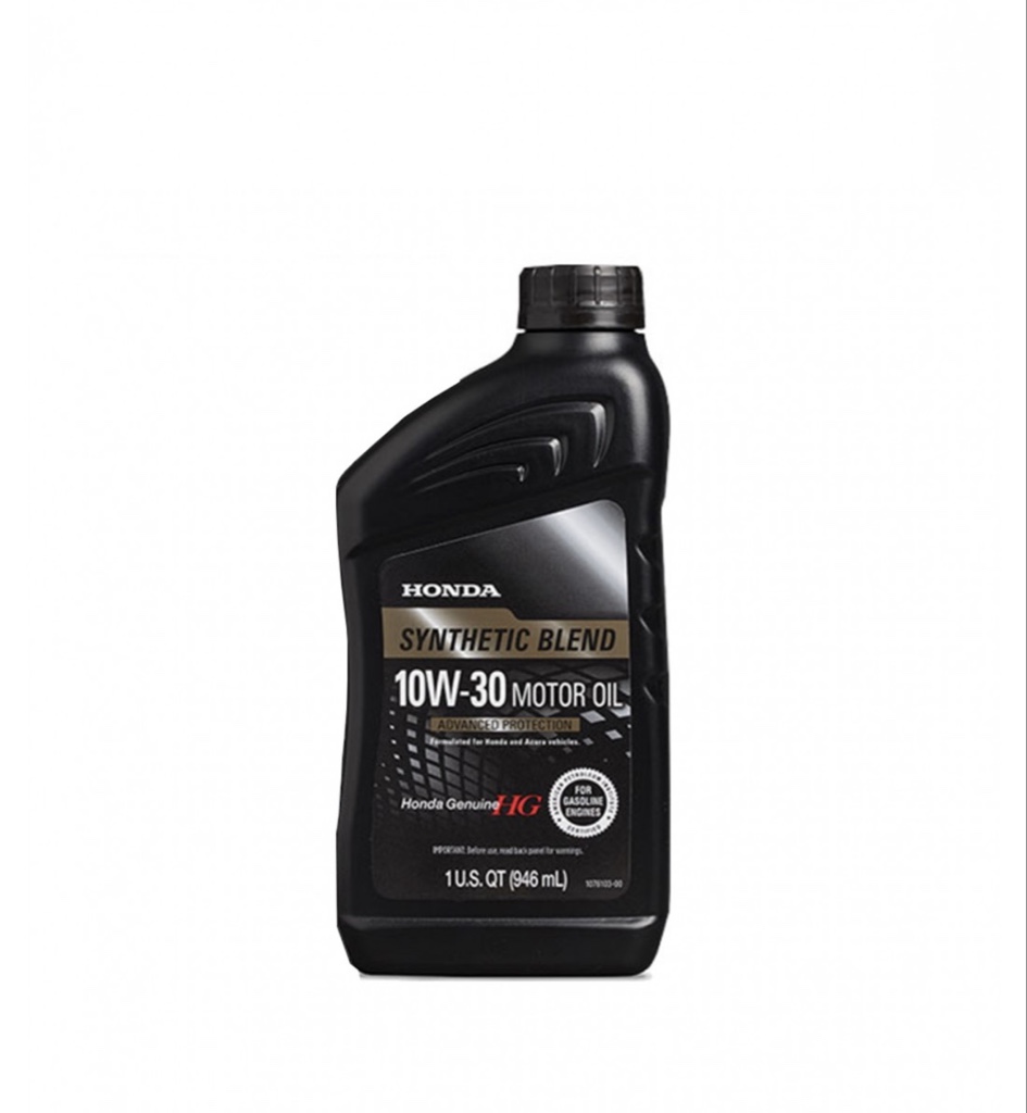 Honda 10w30 synthetic blend 1/4