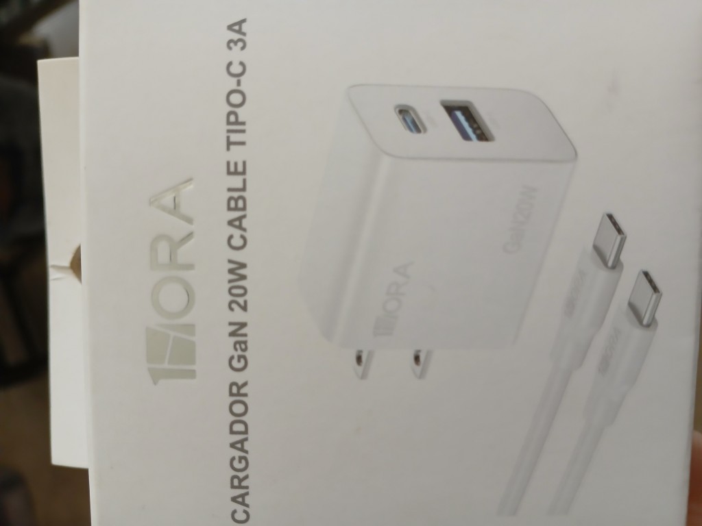 Cargador hora 20w tipo C