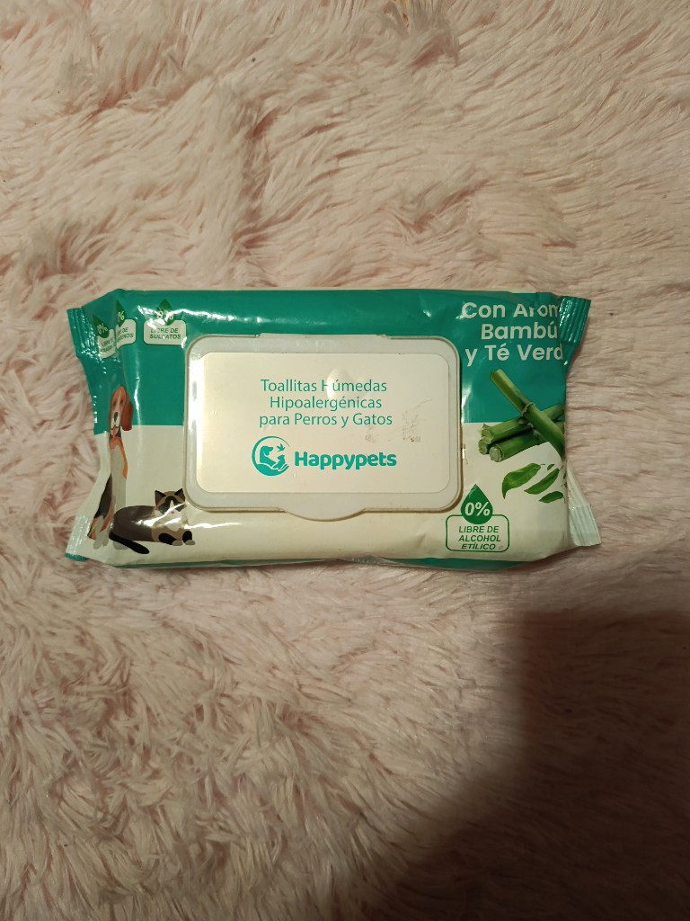 Happypets toallitas humedas