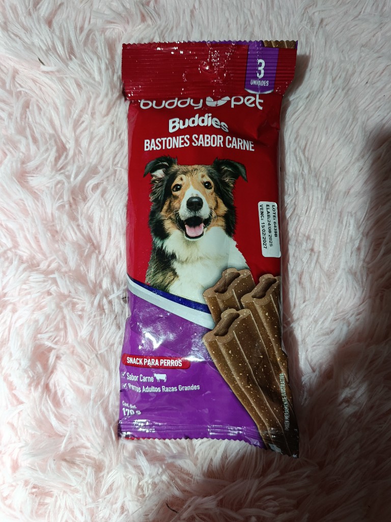 Buddy Pet Buddies Bastones sabor carne