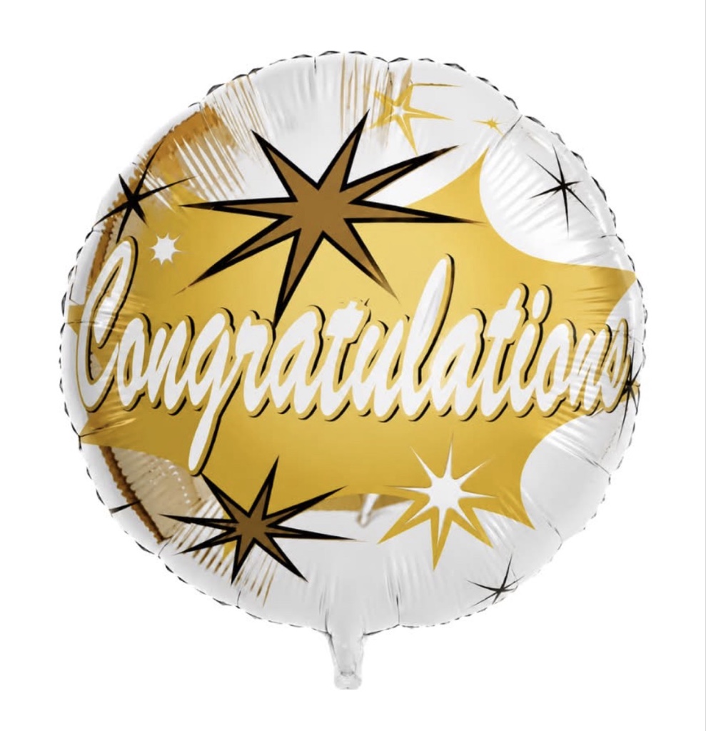 Congratulations Aluminum Balloon (18 Inch) (1 Each)