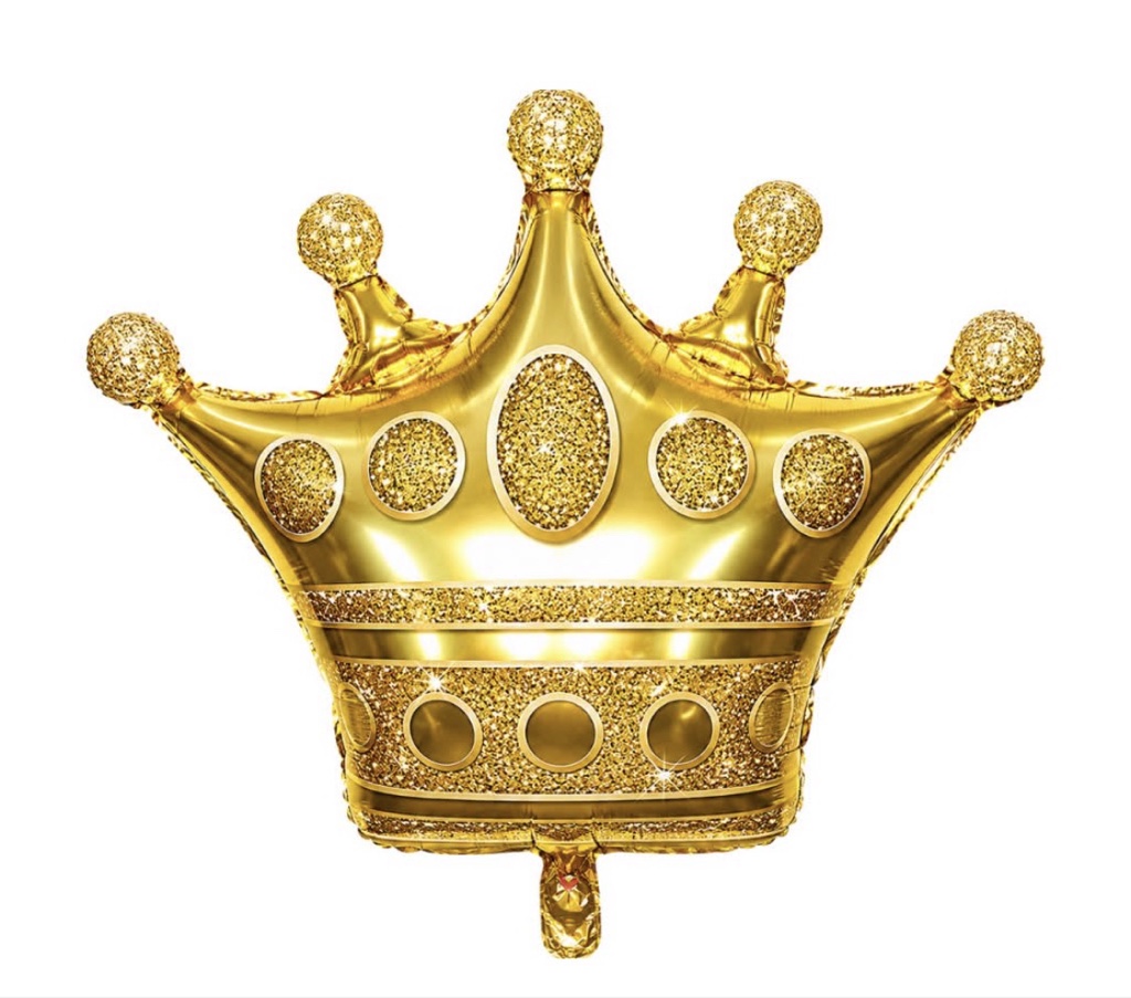 Gold Crown Foil Balloon (1 Each) (15 Inch)