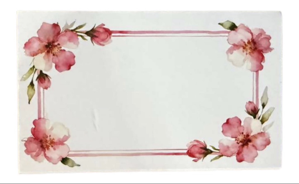 Floral Message Card (1 Each)