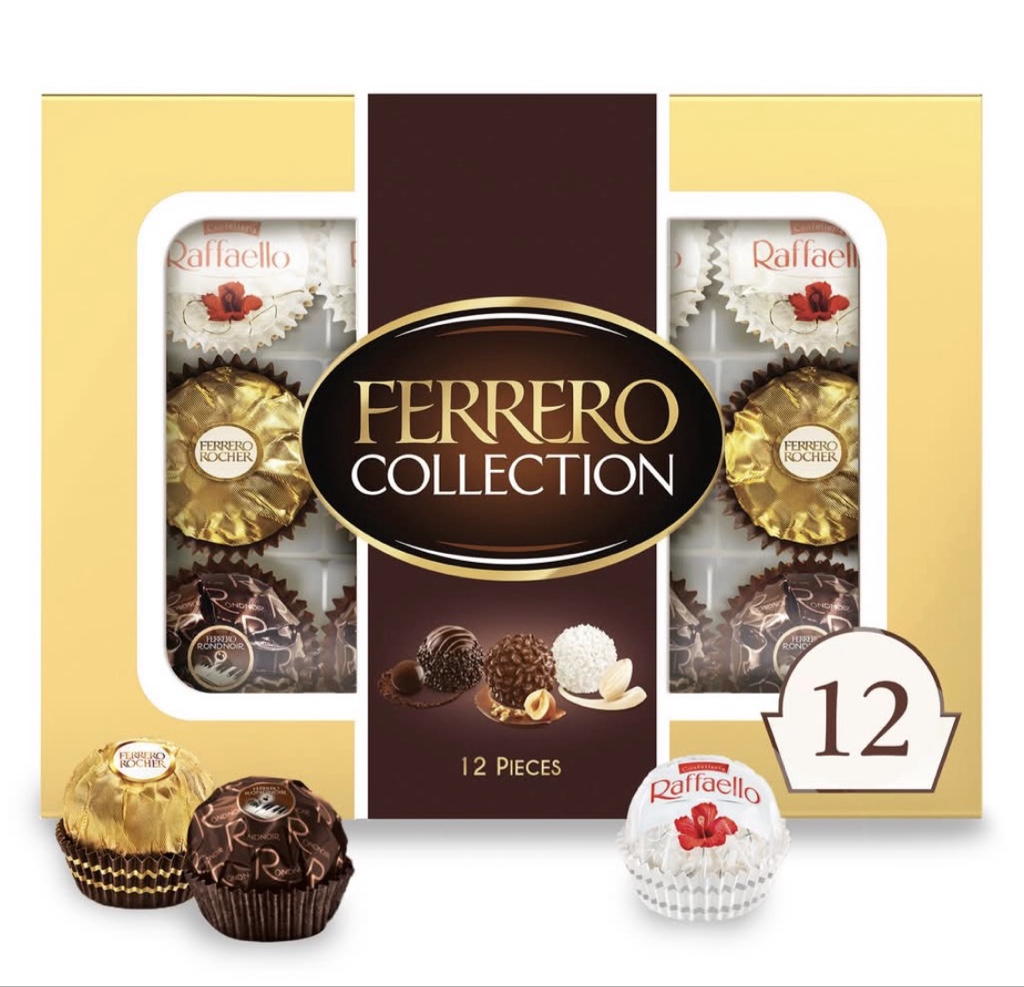 Ferrero Collection Chocolate Gift Box, Assorted (4.6 oz, 12 ct)