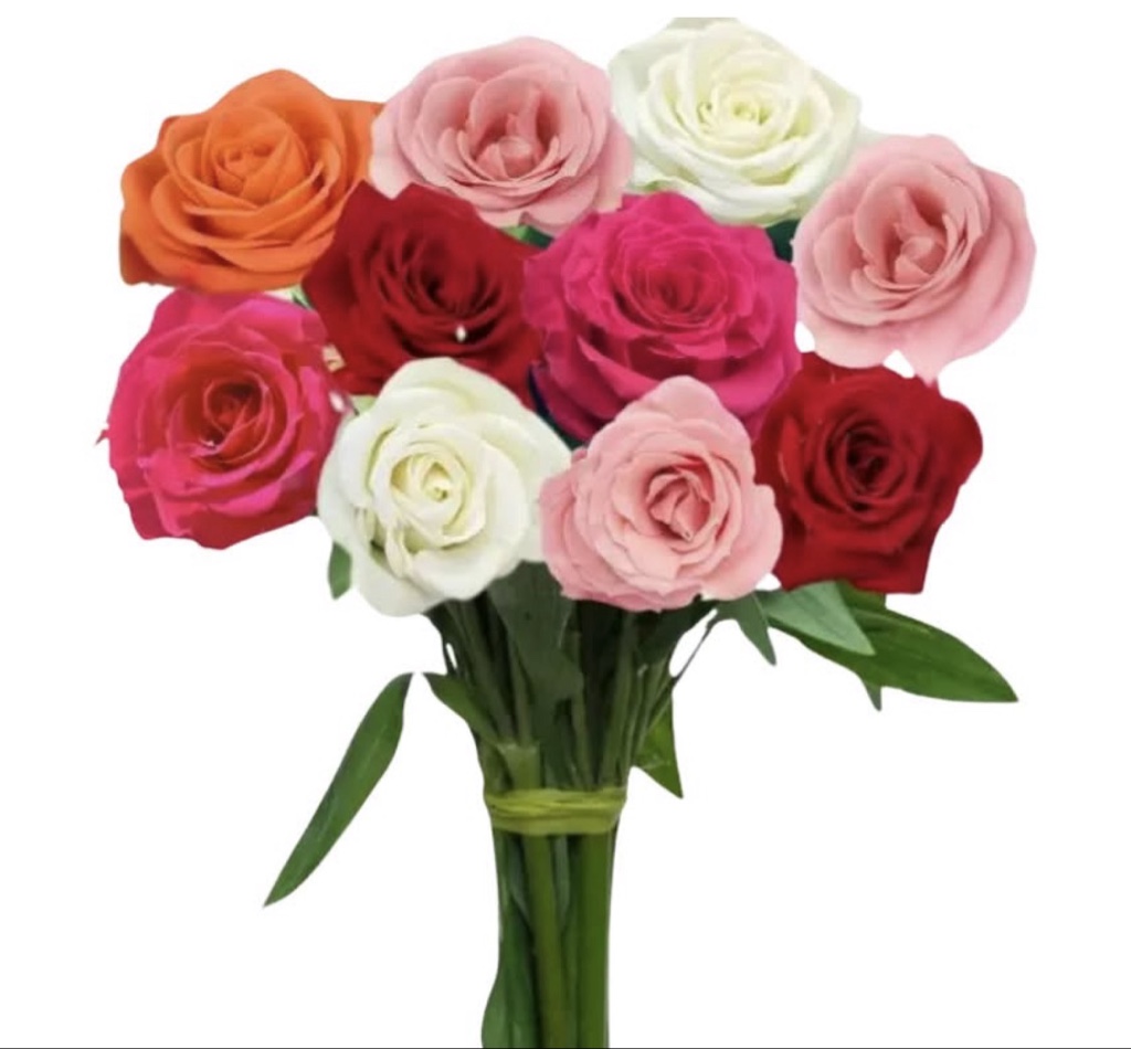 Assorted Roses (½ Dozen)