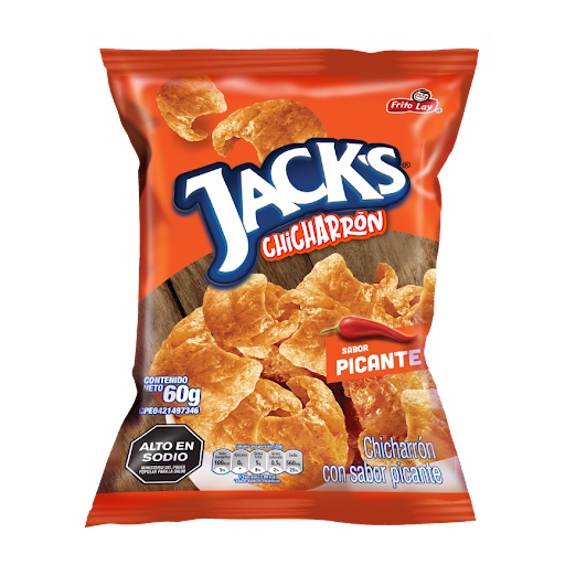 CHICHARRON JACKS PICANTE 60GR