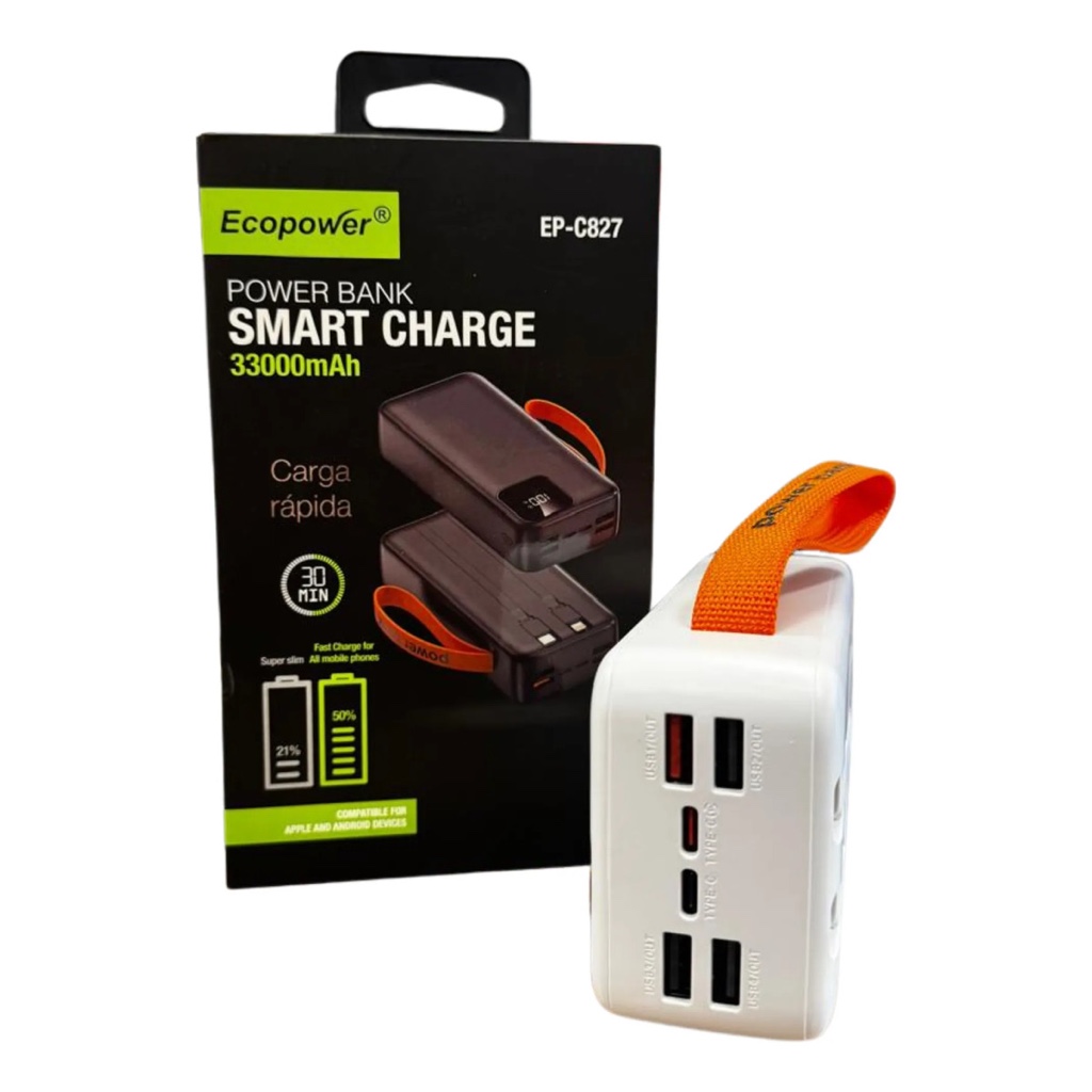 CARGADOR PORTÁTIL ECOPOWER EP-C827