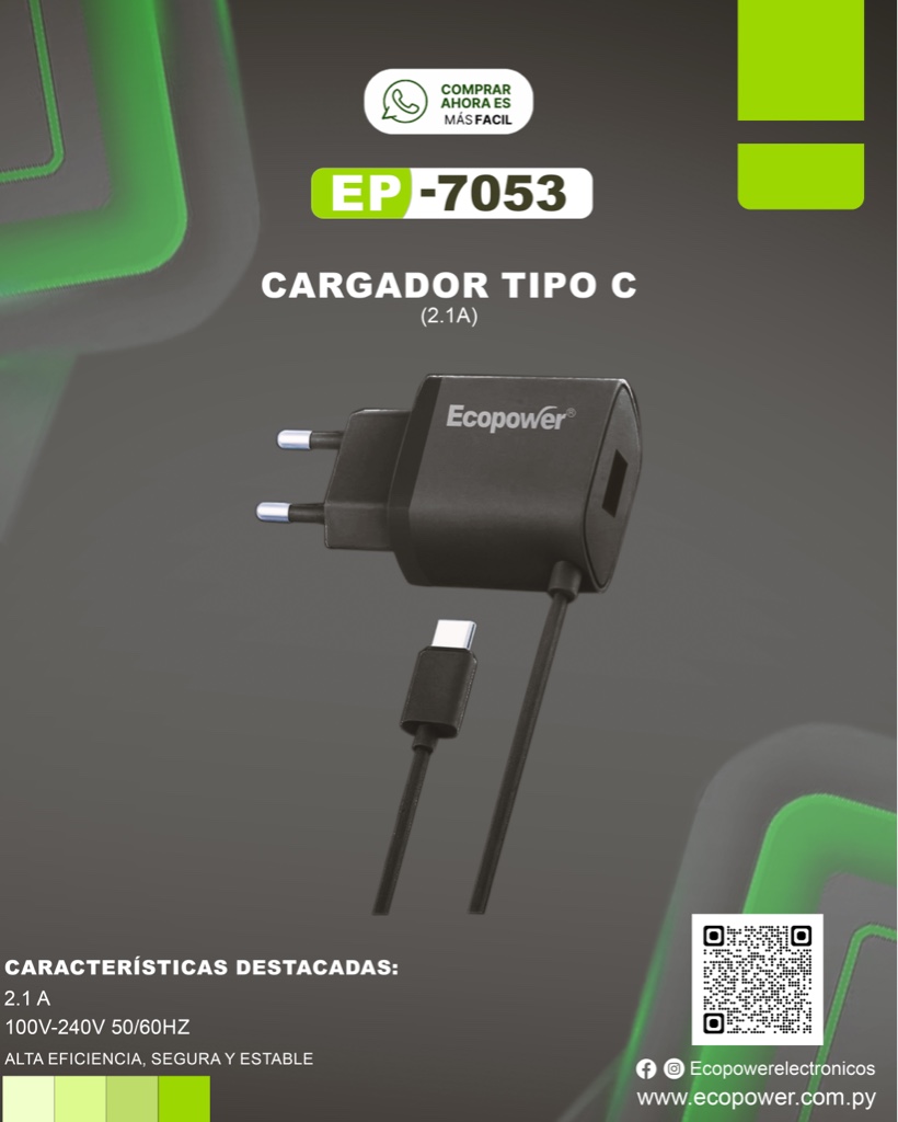 CARGADOR ECOPOWER EP-7053