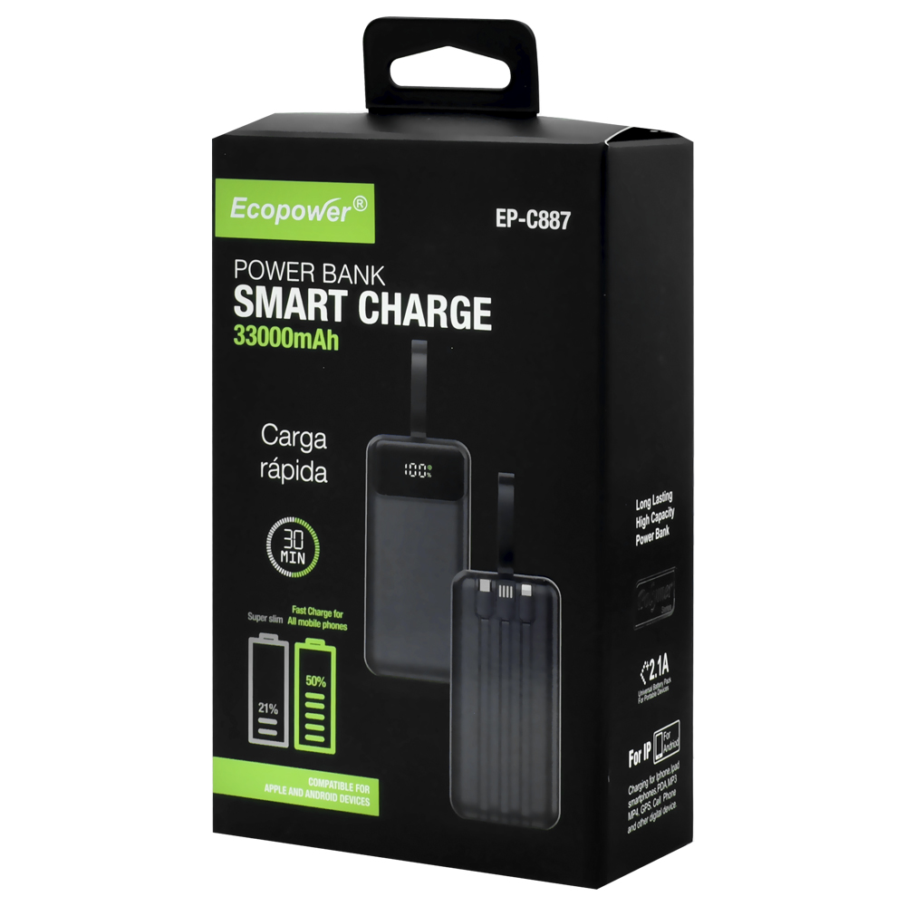 CARGADOR PORTÁTIL ECOPOWER EP-C887