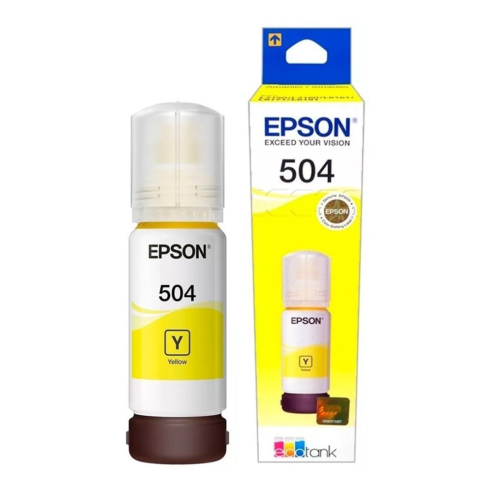 Botella De Tinta Epson T504420-AL 70 Ml - Amarillo