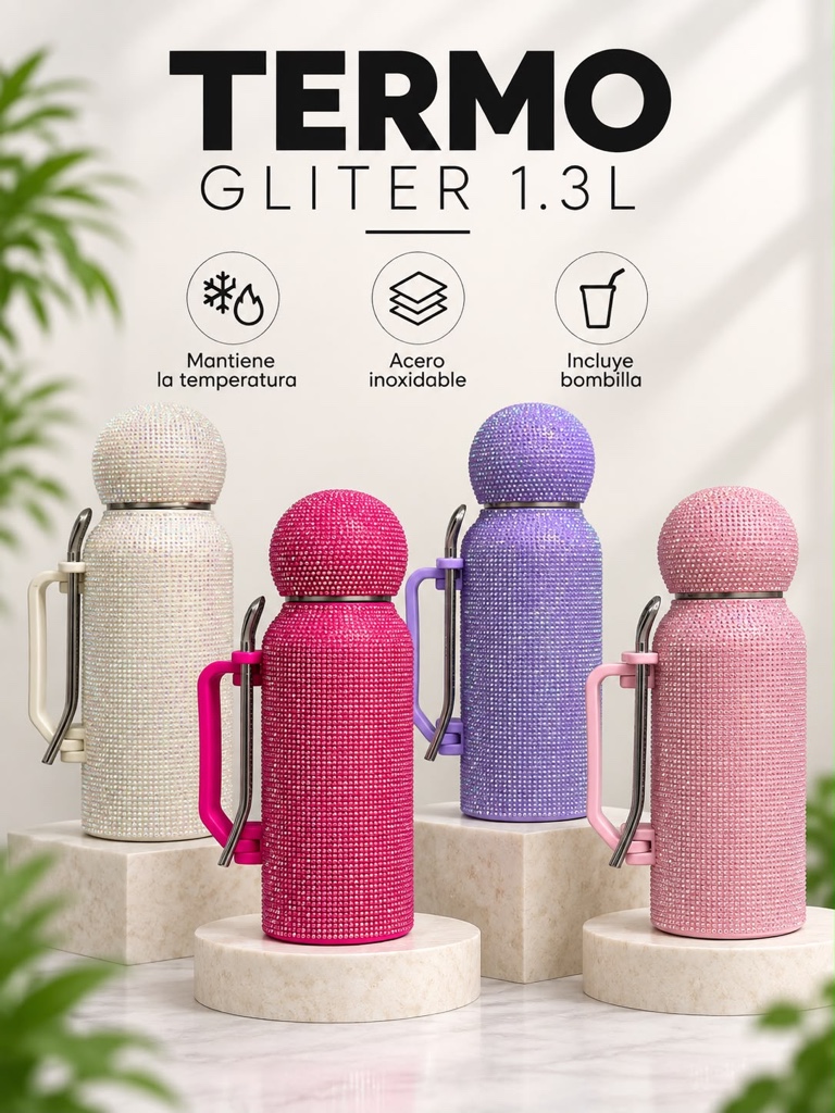 TERMICO TERMO 1.3 OVAL GLITER